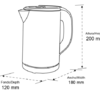Hervidor Halo Plus Negro 0.8L